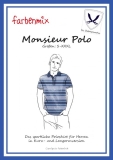 Poloshirt Monsieur Polo, Papierschnittmuster Farbenmix