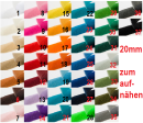 Klettband zum aufnähen 20mm in Div. Farben
